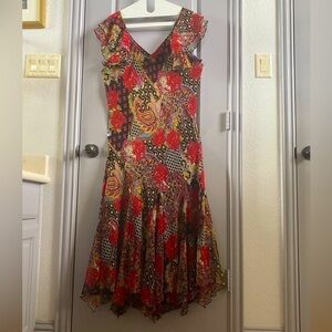 VTG RAIMENT FASHION INC of NY size 1X maxi dress Asymmetric design, pre-loved